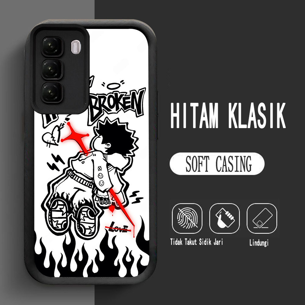 เคสสําหรับ Infinix HOT 60i 50i 60 50 Pro Plus Soft L-7 Heart Love