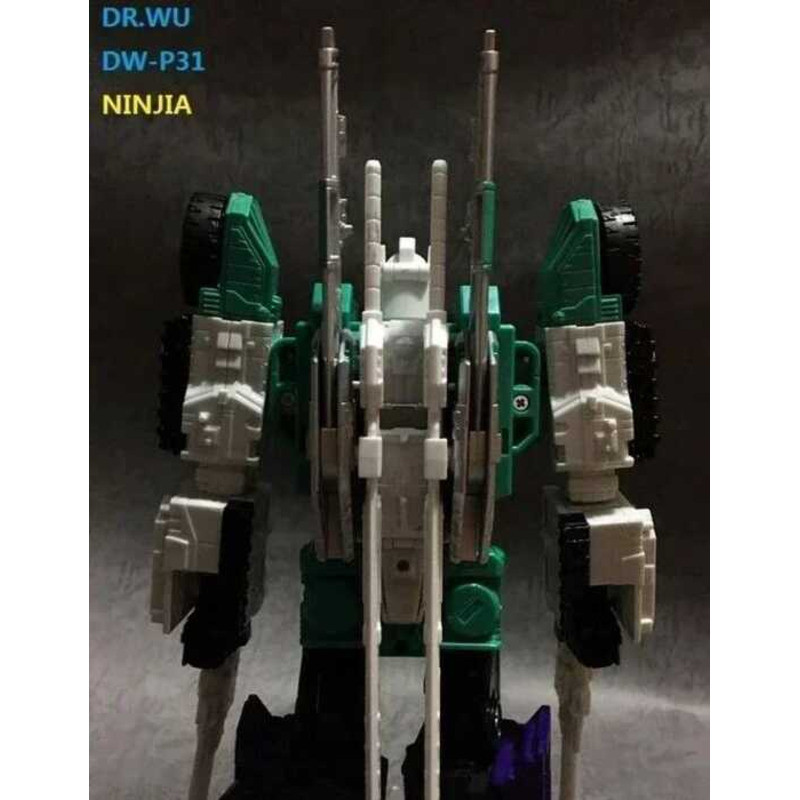 New Transformation Toys DR.WU Upgrade Kit  DW-P31 NINJIA DW P31 For Leader Class SixShot Accessorie