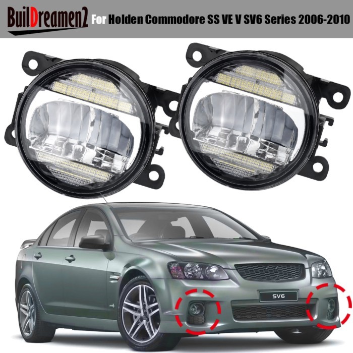 2 X 30W Car Front LED Fog Light Daytime Running Lamp DRL For Holden Commodore SS VE V SV6 Series 20
