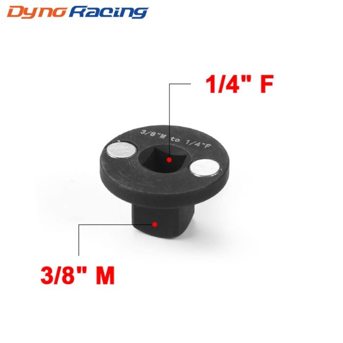 3/8" to 1/4" Low Profile Impact Socket Adapter Drive Reducing 3/8"M to 1/4"F Designed for Tight Spa