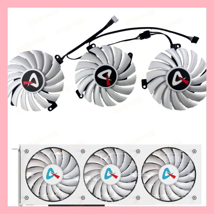 Yingzhong/AX E-sports Rebel GEFORCE RTX3080 3080ti X3W พัดลมระบายความร้อนการ์ดกราฟิกสีขาว