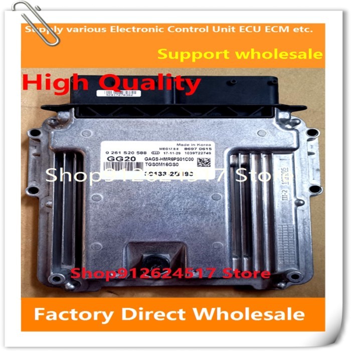 39133-2B190 GG20 ECM MEG17.9.8 ECU 39102-2B166 BA3 Engine Computer Board 39102-2B129 B22 Compatible