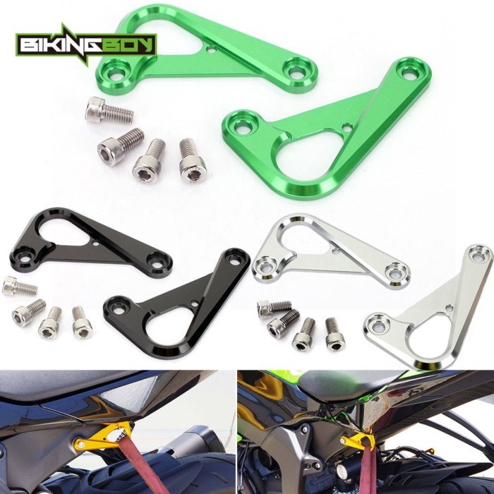 BIKINGBOY Racing Hooks For Kawasaki Ninja ZX6R 13 14 15 16 17 18 19 20 21 22 23 ZX-6R ZX600 Anodize