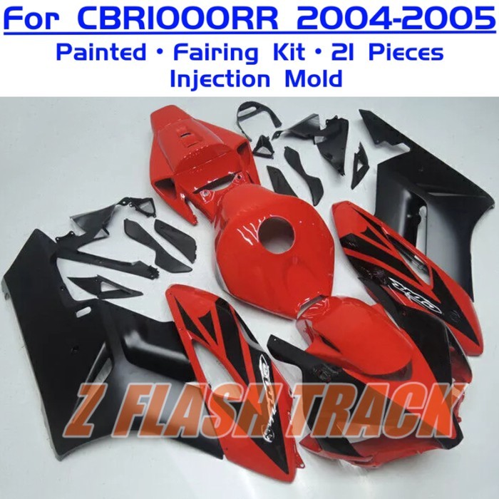 For Honda CBR1000RR CBR 1000RR 1000 CBR1000 RR 2004 2005 Cowl Plastic Body Fairing Kit Bodywork Inj