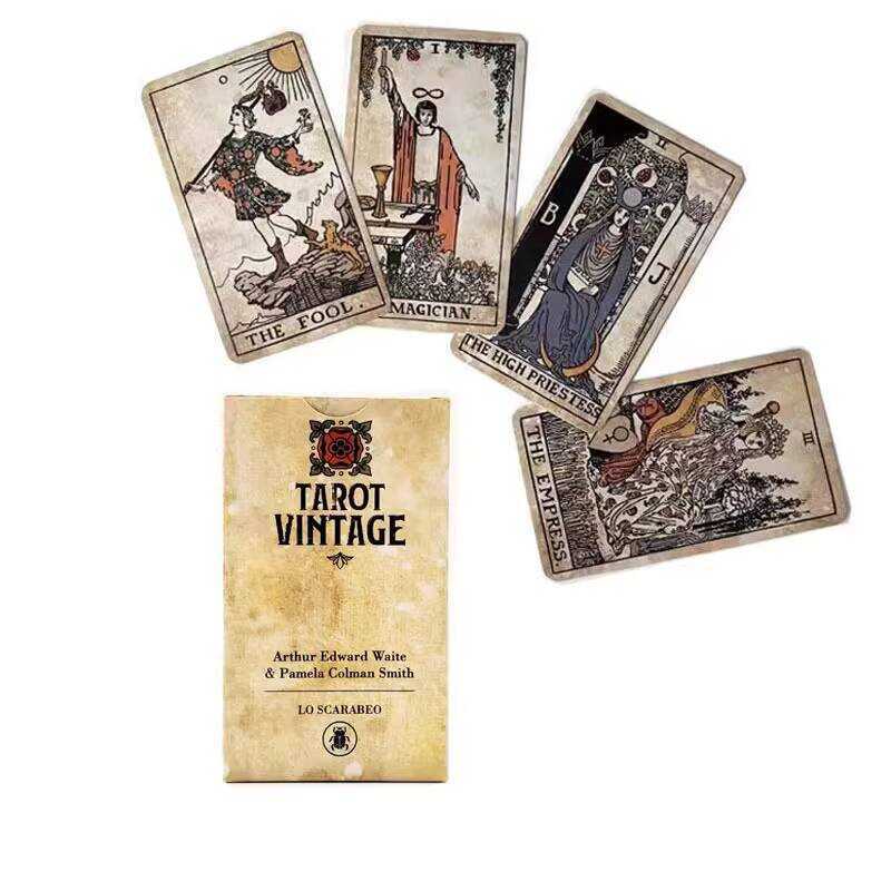 12X7 Vintage Tarot Vintage Tarot Vintage Tarot Vintage Tarot 78 การ์ด