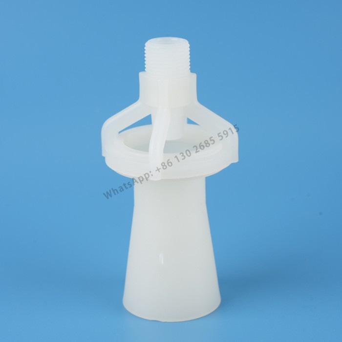 PVDF Venturi Water Jet Nozzle, Mixing Liquid Tank Eductor, Mixing Fluid Venturi Eductor Nozzle, Tan