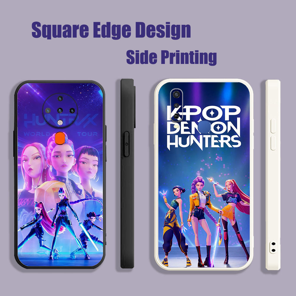 ปลอกสําหรับ iPhone X XS MAX XR 13 Pro 7 8 Plus Kpop Demon Hunters Cast อะนิเมะ Rumi Zoey UPC05 เคสโท