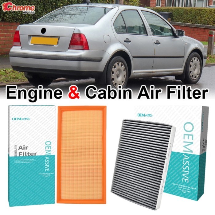 Car Engine Pollen Cabin Air Filter Includes Activated Carbon For Bora Golf New Beetle 1J2 1J6 1J1 1
