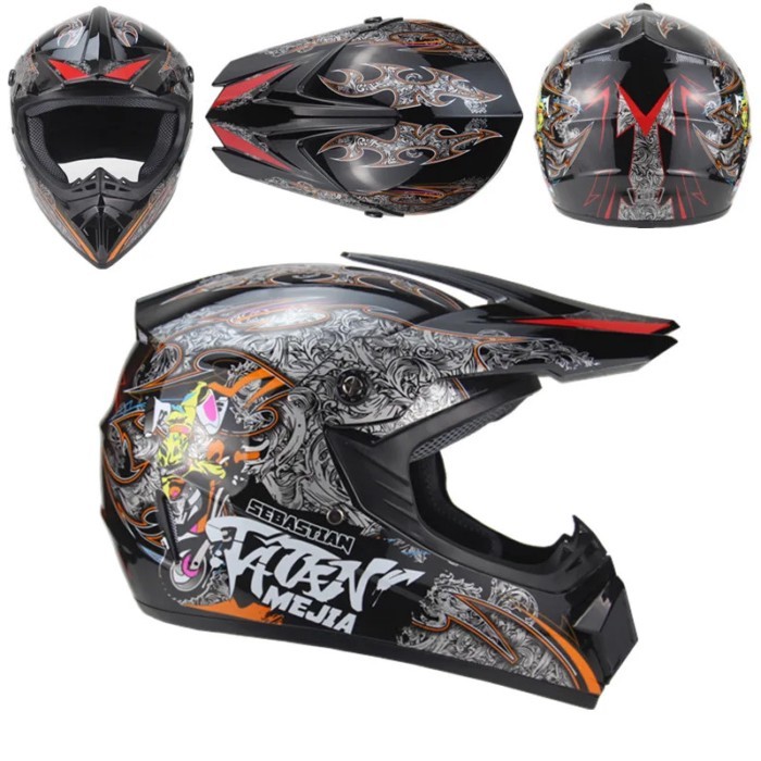 novelty motorcycle Adult motocross Off Road Helmet ATV Dirt bike Downhill MTB DH racing helmet cros
