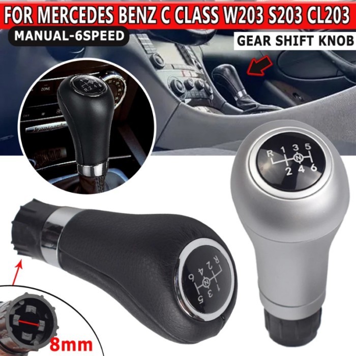 6 Speed Manual Car Shift Gear Stick Knob For Mercedes/Benz W203 S203 CL203 W209 W204 C204 C63 C300