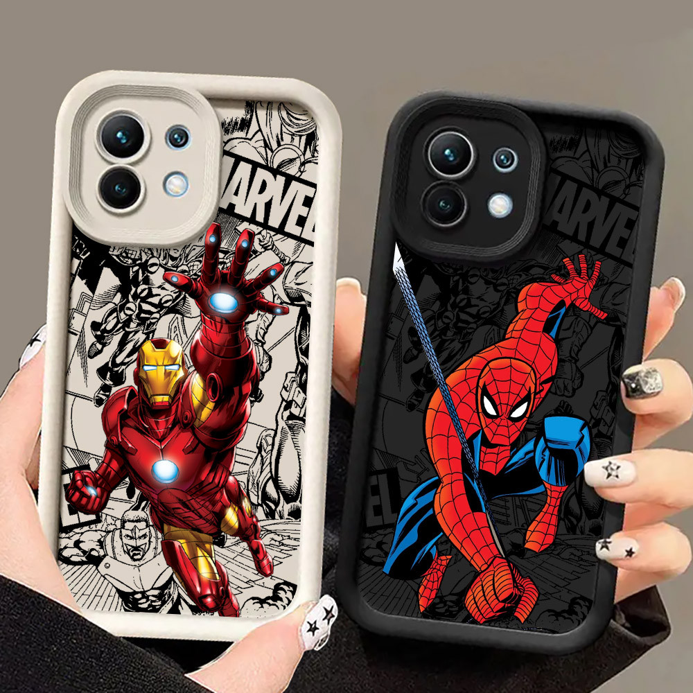 Ironman Spiderman Marvel Venom เคสโทรศัพท์สําหรับ Xiaomi 17 Pro 15 Utra 13T 14T 15T Pro POCO M7 M6 5