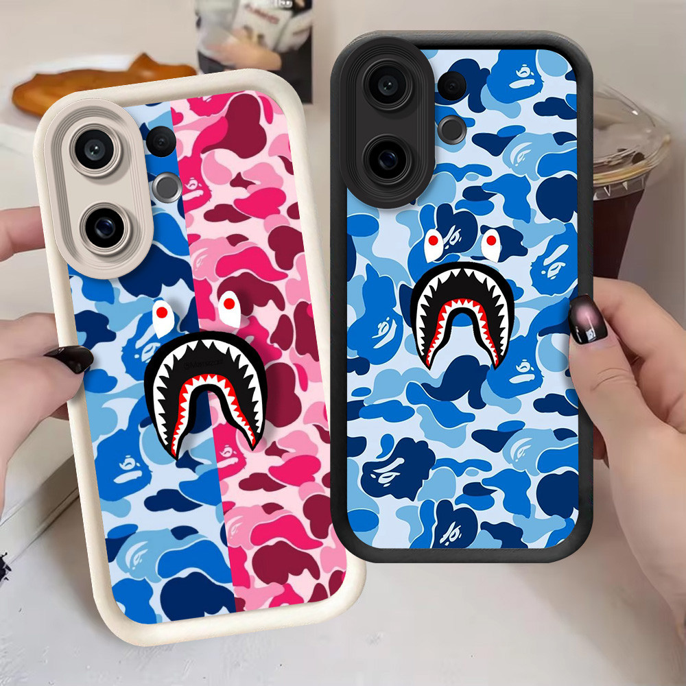G-39 bape Casing สําหรับ VIVO T1 V60 Lite 5G สีดําและสีขาว