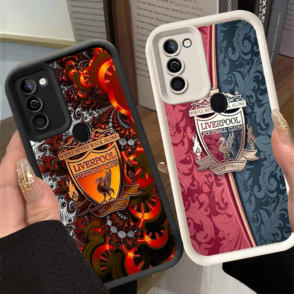 G-79 L_LIVER_POOL Casing สําหรับ Infinix HOT 11 10 12 Play สีดําและสีขาว