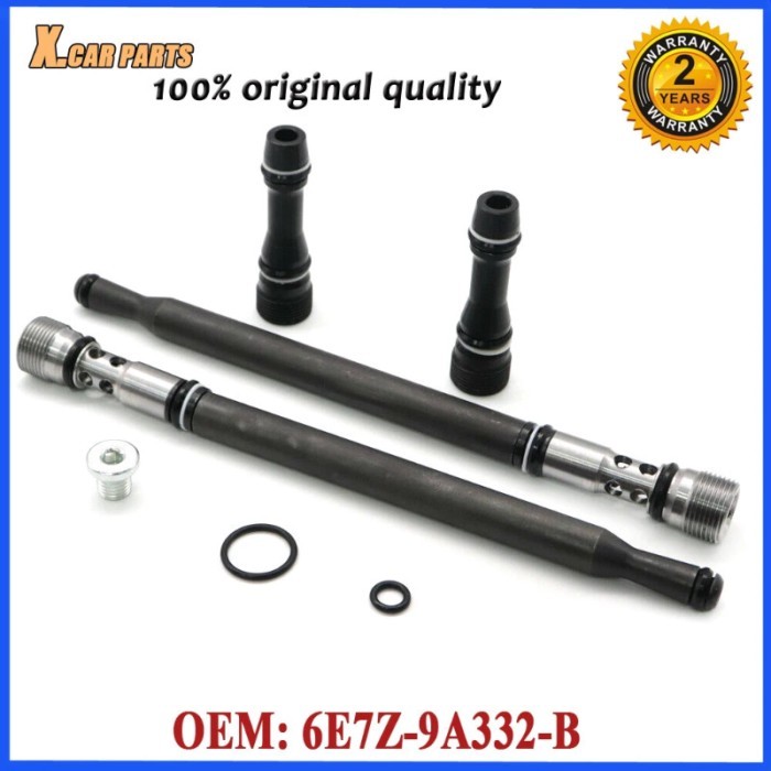 Powerstroke Updated Stand Pipe Dummy Plug Kit Fuel Supply Tube 6E7Z-9A332-B For Ford F-250 F-350 E-