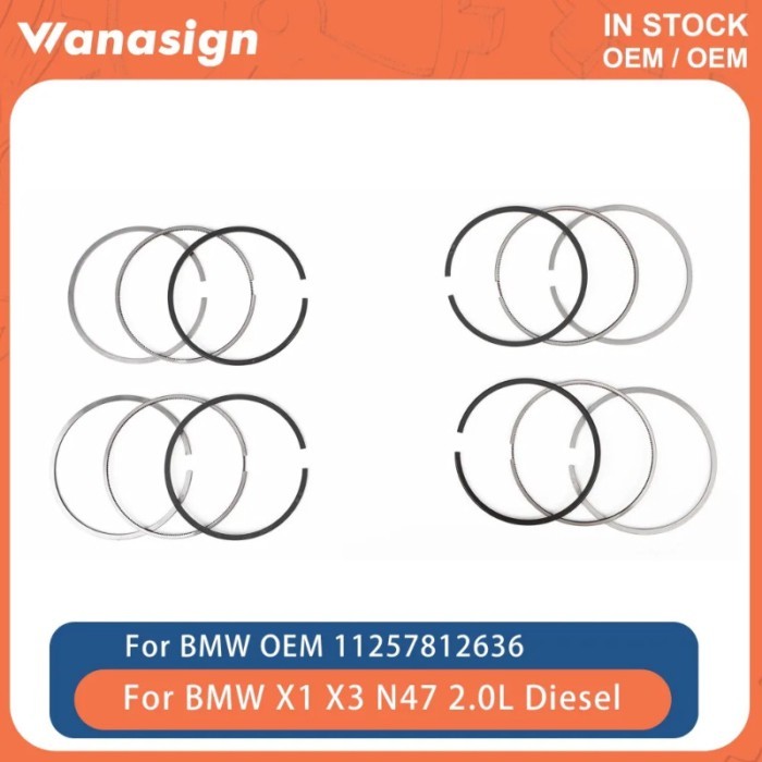 Engine Piston Ring 84mm STD Fit 2.0 L For BMW X1 X5 E90 F30 318d 525d N47 N47D20 N47D20C N47D20D 2.