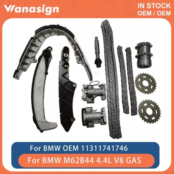 Engine Timing Chain Kit Fit 4.4 L For BMW X5 Z8 535i 540i 735i 740i 840ci Land Rover L322 M62 M62B4