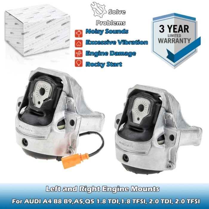 Left and Right Engine Mounts 8K0199381,8R0199381C,8R0199381E For AUDI A4 B8 B9,A5,Q5 1.8 TDI,1.8TFS