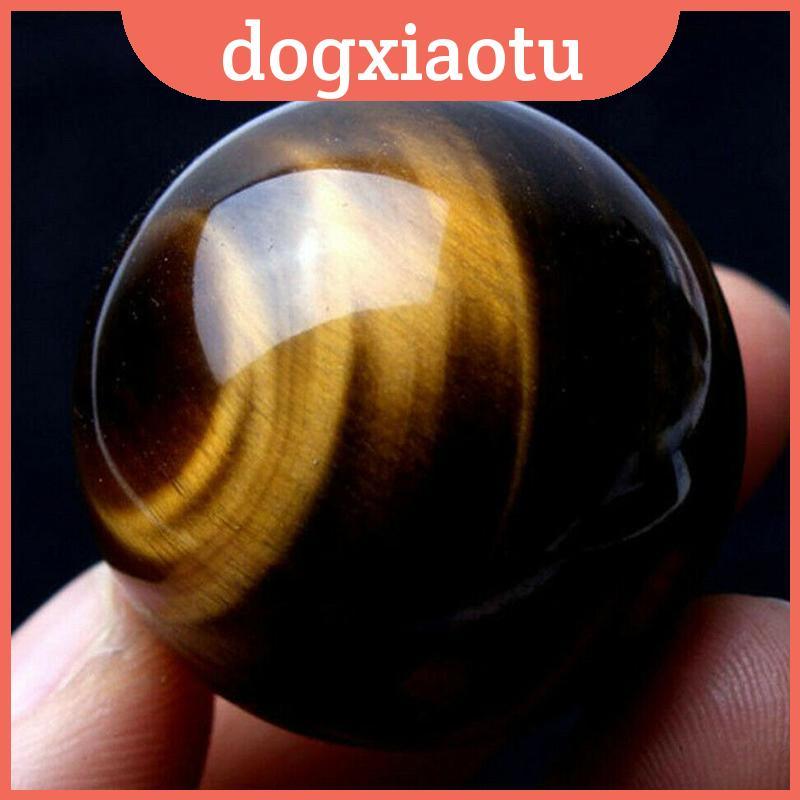 Natural Tiger ของแท้ Eye Quartz Crystal Sphere ในสีเหลืองเข้มสําหรับความเข้มข้นและสมดุล