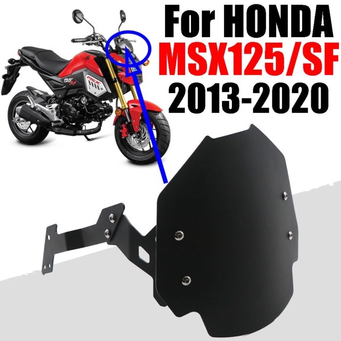For HONDA Grom MSX125 MSX 125 SF 125SF MSX125SF 2013 - 2020 Motorcycle Accessories Windshield Wind