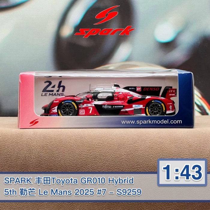 现货SPARK田1:43โหระพาToyota GR010 2025Mango #7 S9259