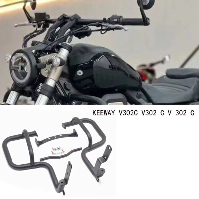 Fit V302C Motorcycle Accessories Bumper Guard Bar Fall Protection For KEEWAY V302C V302 C V 302 C