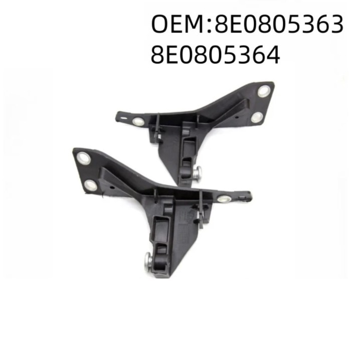 8E0805363 8E0805364 Front Left/Right/1 Pair Bumper Headlight Bracket Mount for Audi A4 S4 B7 Seat E