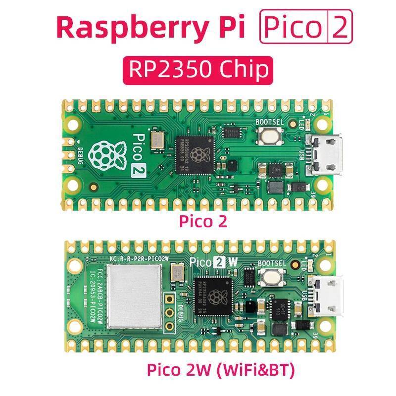Original Raspberry Pi Pico 2 2W RP2350 Microcontroller BoardDual Arm Cortex-M33 หรือ Dual Hazard3 RI