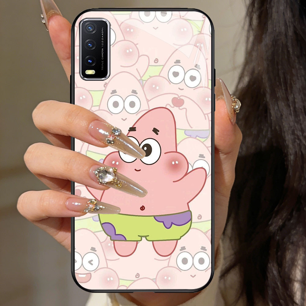 TT-26 SpongeBob ปลอก hp แก้ว VIVO Y20s Y50 Y03 Y30 V50 Y29 Y20 S1 Y20i V15 Pro Lite