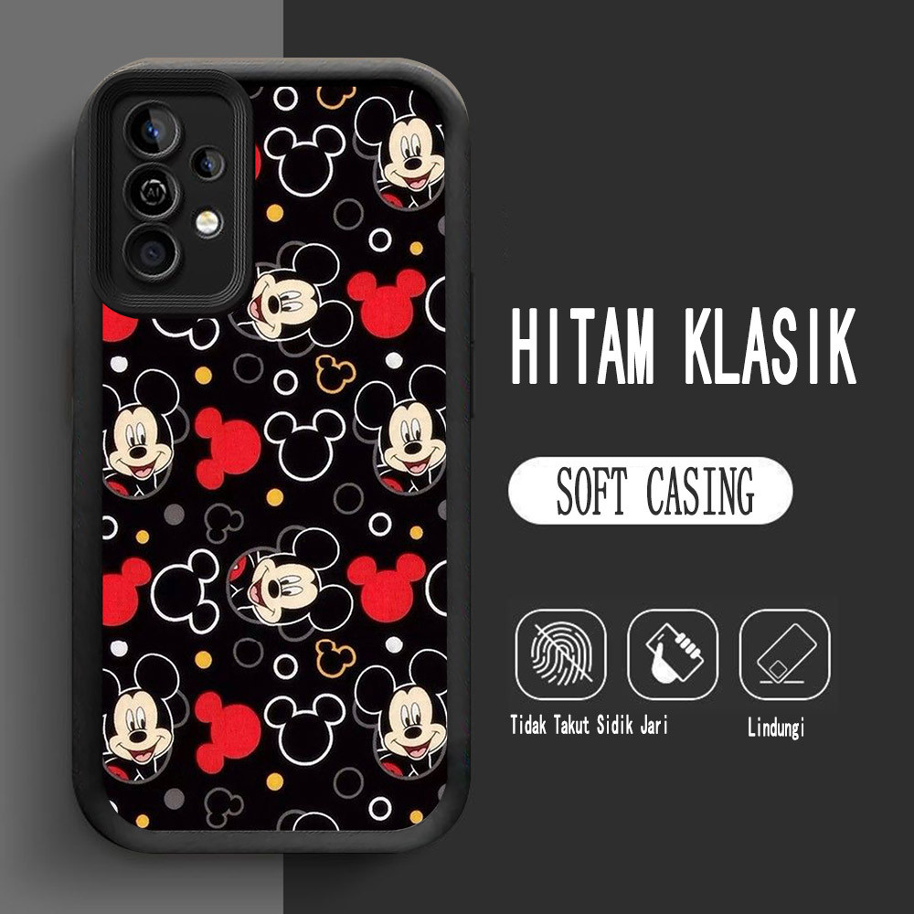 SAMSUNG Y-11 เคสซิลิโคนมิกกี้สําหรับSamsung S25 Ultra S21 M15 A55 S24 FE 5Gกรณี