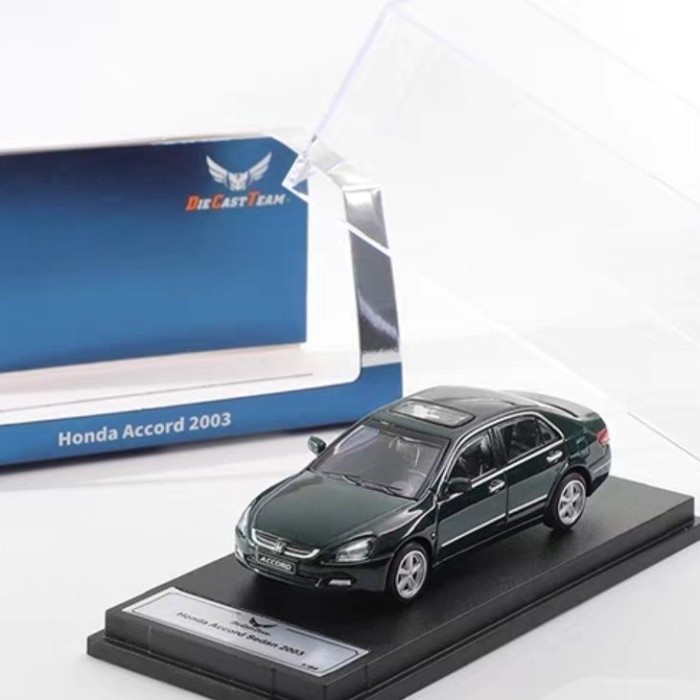 DCT 1/64 Honda Honda 7th Generation Accord Alloy รถจําลองรุ่นสีเขียว Out of Print Car Model