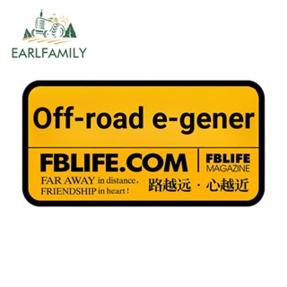 Earlfamily สติกเกอร์ไวนิล Fblife Warning กันน้ํา ขนาด 13 ซม. × 6.8 ซม. สําหรับติดตกแต่งตู้เย็น แล็ปท็อป รถจักรยานยนต์ รถยนต์