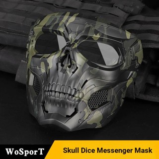 Wosport หน้ากาก ลายพราง โครงกระดูก สําหรับปาร์ตี้ฮาโลวีน