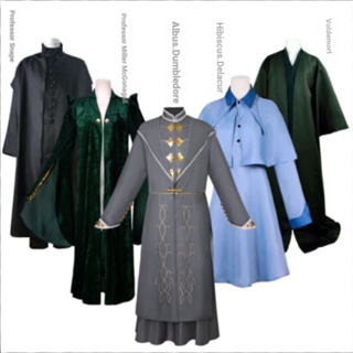 เสื้อคลุมคอสเพลย์ เครื่องแต่งกาย Harry Potter Abusi Dumbledore Voldemort Robe Professor Snape Hibiscus