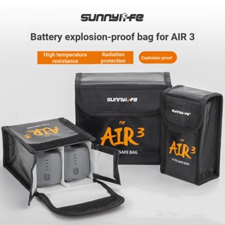 Sunnylife กระเป๋าเก็บแบตเตอรี่ลิเธียม กันระเบิด สําหรับ Dji AIR 3