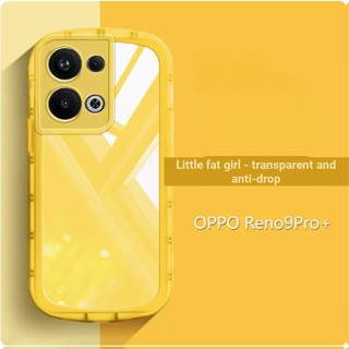 เคสโทรศัพท์ซิลิโคน TPU ใส กันกระแทก สีสันสดใส สําหรับ OPPO Reno 10 9 8 Pro Plus 4G 5G