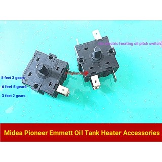 สวิตช์เกียร์ไฟฟ้า 16A 3 Pins 3 Gears 5 Plugs สําหรับ Midea Pioneer Amite Oil Ting Heater