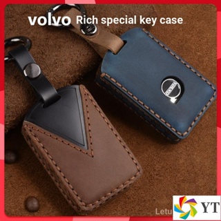 เคสกุญแจรีโมทรถยนต์ หนังวัวแท้ แบบพิเศษ สําหรับ Volvo รุ่น V40 XC90 XC60 XC40 S60S80