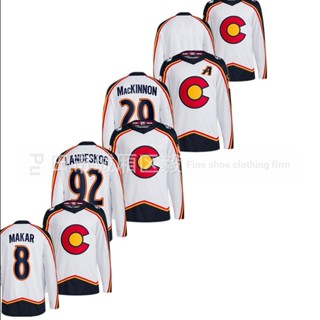 เสื้อกีฬาแขนสั้น ลายทีม Nhl Hockey Jersey Avalanche Jerse 29 92 8 Colorado