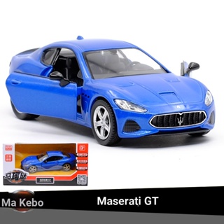 Yufeng RMZ Maserati GT โมเดลรถสปอร์ตอัลลอย 1: 36 ดึงเปิดหลังได้ ของเล่นสําหรับเด็ก