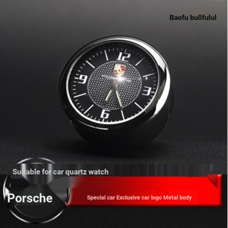 Porsche PORSCHE นาฬิกาแดชบอร์ดรถยนต์ เครื่องประดับ ช่องแอร์ รถยนต์ นาฬิกาอิเล็กทรอนิกส์ โลหะ อุปกรณ์ตกแต่งภายในรถ Cayenne MACAN 718/918