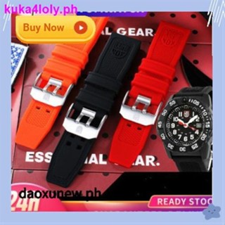 สายนาฬิกาข้อมือซิลิโคนยาง แบบนิ่ม สําหรับ Luminox watch strap 24 มม. 3501 3801 3251 1207