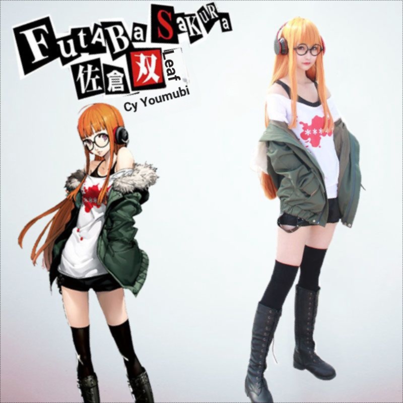 เสื้อแจ็กเก็ตคอสเพลย์ Persona 5 Futaba Sakura AFK