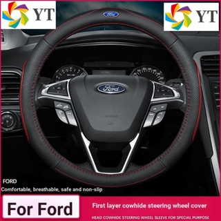 ปลอกหนังหุ้มพวงมาลัยรถยนต์ สําหรับ Ford Ford Fiesta Focus mondeo kuga mondeo kuga