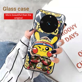 เคสโทรศัพท์มือถือแบบแก้ว ลายการ์ตูน เรียบง่าย แฟชั่น สําหรับ Realme11pro+ realme 11 Pro+ Erha 11