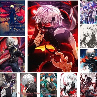 โปสเตอร์ภาพจิตรกรรมฝาผนัง ลายอนิเมะ Tokyo Ghoul ขนาด 42X30 ซม. สีขาว สไตล์ญี่ปุ่น สําหรับตกแต่งบ้าน