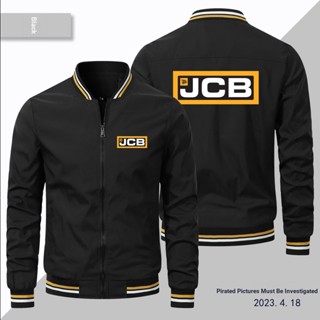 เสื้อแจ็กเก็ตเบสบอล Jcb LOGO แบบบาง แต่งซิป กันลม เหมาะกับใส่ขับขี่กลางแจ้ง