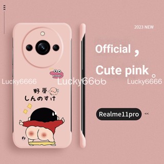 เคสโทรศัพท์มือถือแบบแข็ง ไร้ขอบ ลายชินจัง สําหรับ Realme11pro+ realme 11 Pro+ realme 11Pro+1