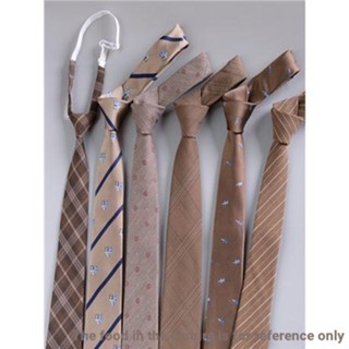 [Trendy Brown Tie] เนคไท สีน้ําตาล อินเทรนด์ สวมใส่อย่างเป็นทางการ ผู้ชาย แฟชั่น ย้อนยุค สีน้ําตาล jk เครื่องประดับผู้หญิง ลําลอง ฟรีสไตล์กระโหลกศีรษะ ลายทาง