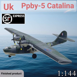 โมเดลเครื่องบินจําลอง 1: 144 UK PBY-5 Caterina Overwater Airplane World War II Reconnaissance Aircraft สินค้าสําเร็จรูป