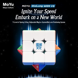 2023 Moyu Weilong WRM V9 Ball-Core UV 3X3 ของเล่นคลายเครียด แม่เหล็ก WR M V9 Maglev Cubo Magico Puzzle